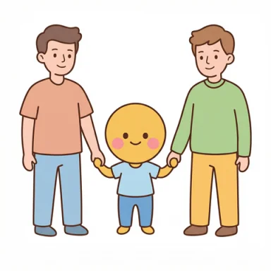 Two dads AAC picture communication symbol
