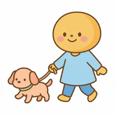 Walk the dog AAC symbol