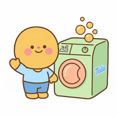 Washing machine AAC picture communication symbol
