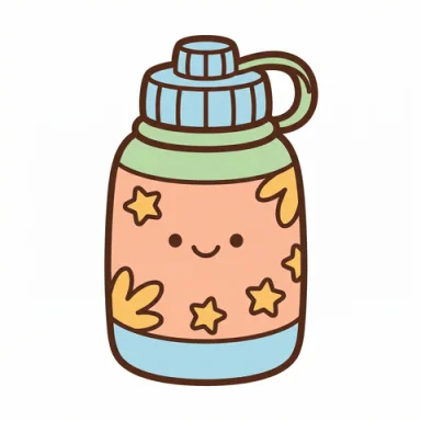 Water bottle AAC symbol