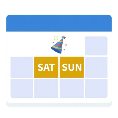 Weekend AAC symbol