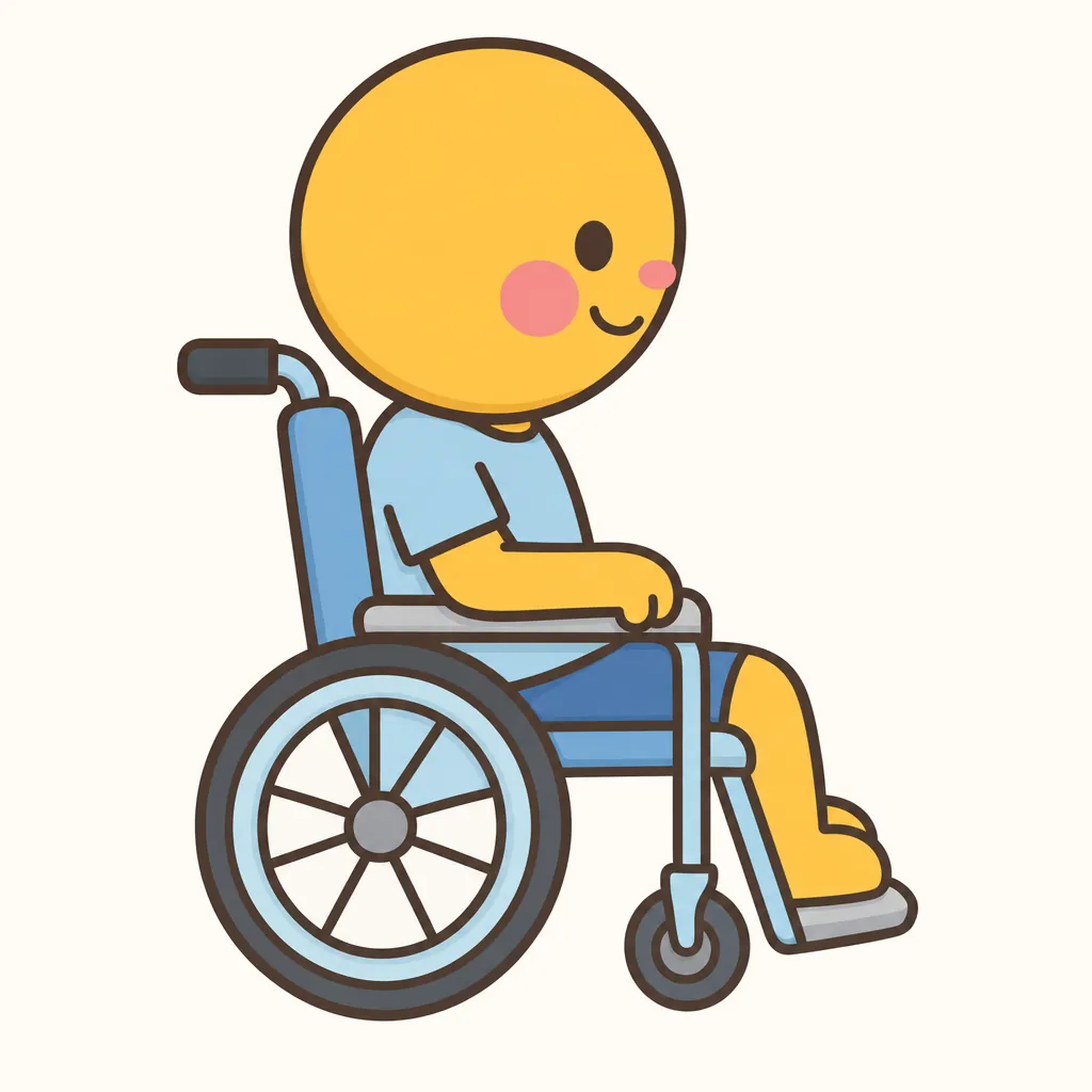 Wheelchair AAC picture communication symbol