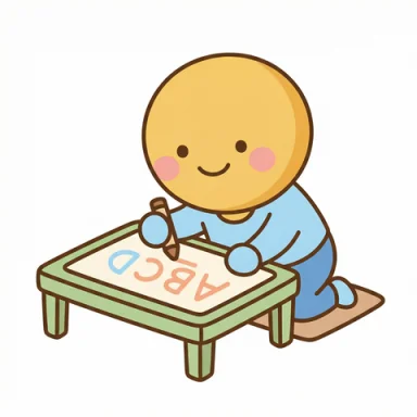 Write letters AAC picture communication symbol